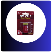 خرید باتری کتابی ۹ ولت آلکالاین DBK و DM Cell. ظرفیت بالا، عمر ۱۰سال. مناسب دتکتور و میکروفون. ارسال سریع.