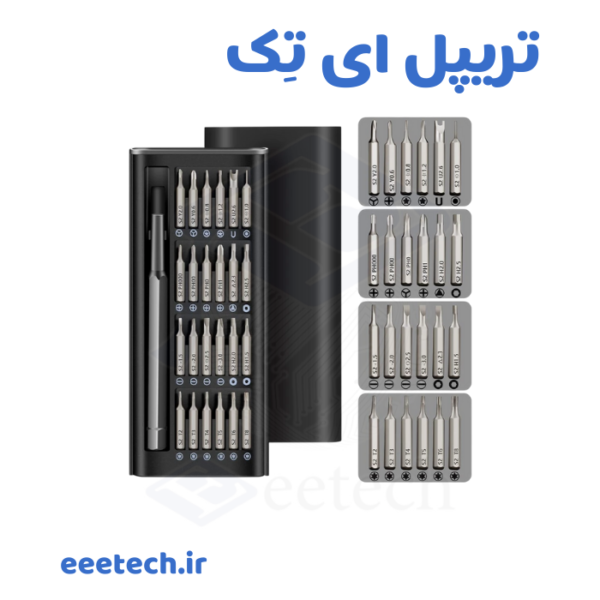 ست پیچ‌ گوشتی ۲۴ تایی موبایل NO.7025A – جعبه مگنتی سبک، ۲۴ سری S2، دسته چرخان – بهترین و پرفروش‌ترین ست تعمیر موبایل، لپ‌تاپ و گجت