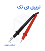 پراب مولتی‌متر ساده ۵ آمپر – سیم سیلیکونی ۱ متری، پراب سوزنی تیز، ۱۰۰۰ ولت CAT III – پرفروش‌ترین پراب تعمیرکاران موبایل و برق‌کارها