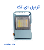 پرژکتور خورشیدی ۱۵۰ وات مدل HL-S450 با پنل ۳۵ وات و باتری ۲۴۰۰۰ – نور فوق‌العاده تا ۱۰۰۰ متر، ریموت‌دار، ضدآب، ایده‌آل ویلا، حیاط، کمپینگ – تست واقعی + گارانتی