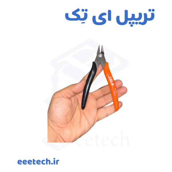 کف چین TNI-U TU-109A – تیغه SK5 ژاپنی، برش کاملاً صاف، دسته نارنجی – پرفروش‌ترین کف چین تعمیرکاران موبایل، لپ‌تاپ و برد