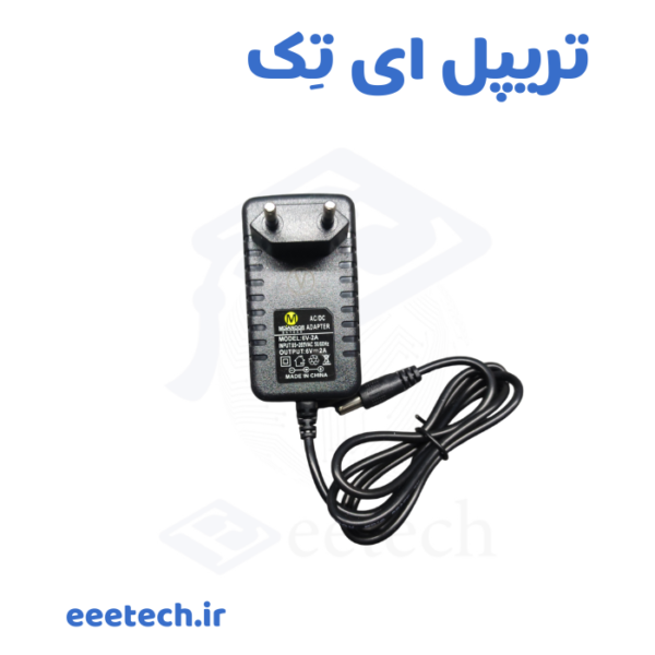 آداپتور ۶ ولت ۲ آمپر دیواری مدیانور – ولتاژ ۶ ولت، جریان ۲ آمپر، ورودی ۱۰۰–۲۴۰ ولت – مناسب اسباب‌بازی، تلفن بی‌سیم، ماژول‌های الکترونیکی و پروژه‌های آموزشی