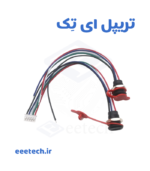 کانکتور مادگی Type-C گرد پنلی با مهره 5 پین